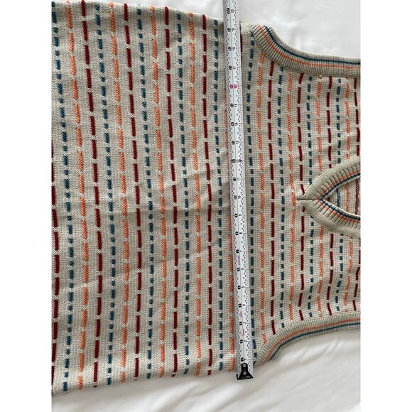 Vtg. Deekay Oswel V-neck Sweater Vest Casual Preppy - Picture 6 of 7